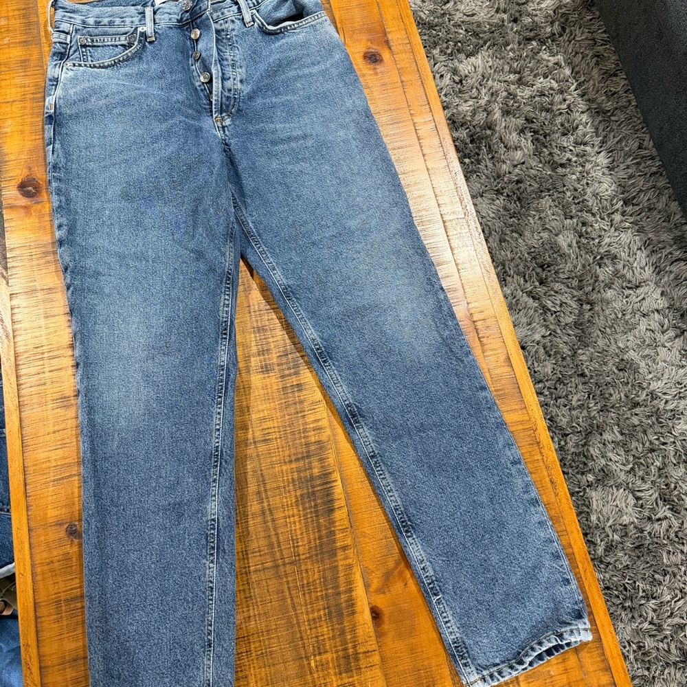Agolde Dark Blue Denim Jeans